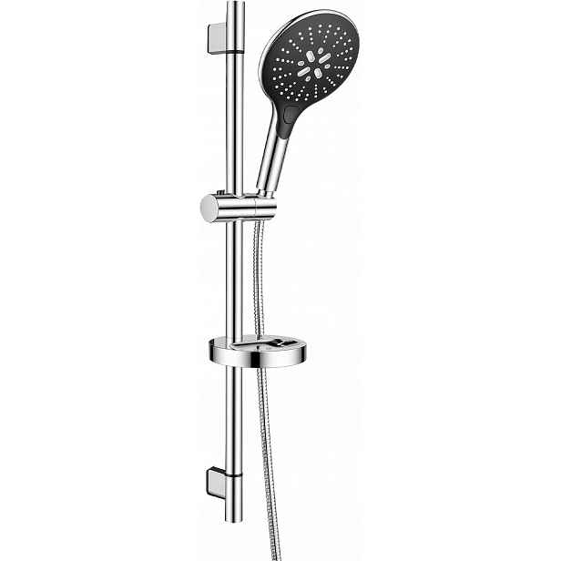 Sprchový Set Ronvie 73 cm Sprchová Hlavice 3 režimy Hadice 150 cm Miska na mýdlo