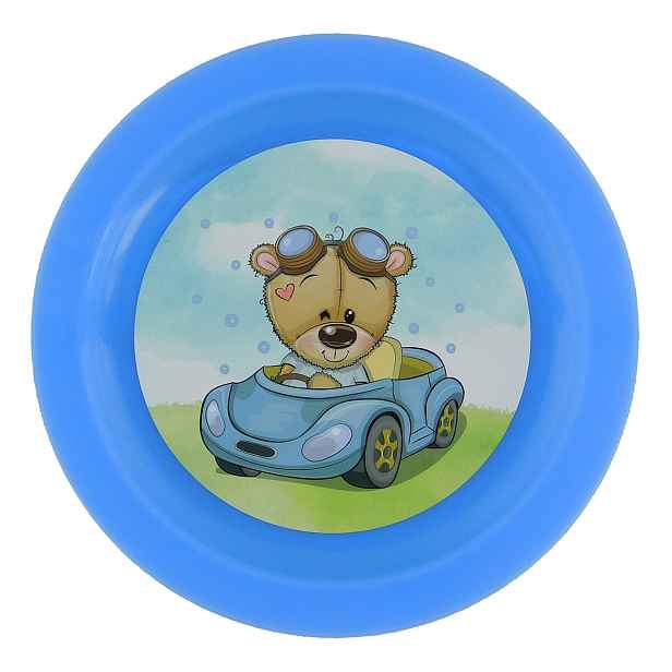 TVAR - Talíř dětský plytký IMLMedvídek auto, umělá hmota