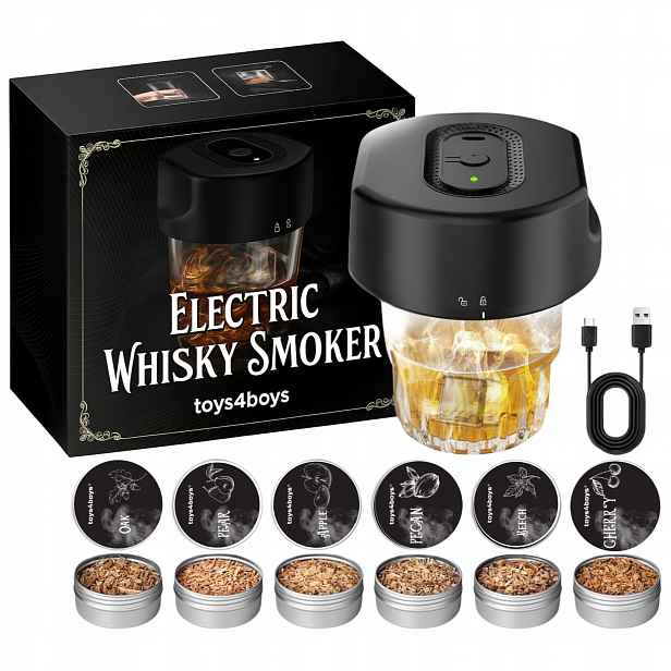 Sada Na Uzení Whisky Smoker Elektrický Dřevěný dárek pro něj