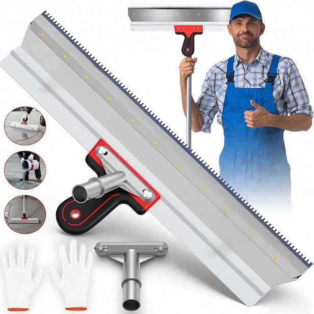 Fasádní Špachtle Pero 56*23 CM Nerezová Ocel Multifunkční Ergonomická