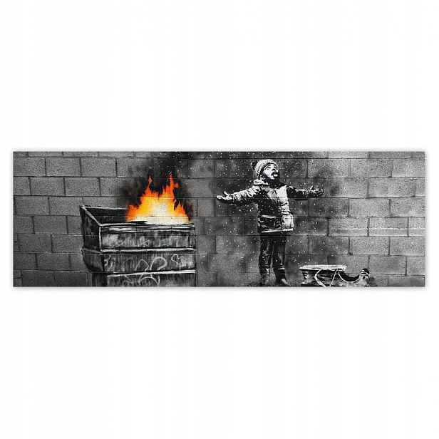 Plakáty 200x66 Banksy Sníh Smog