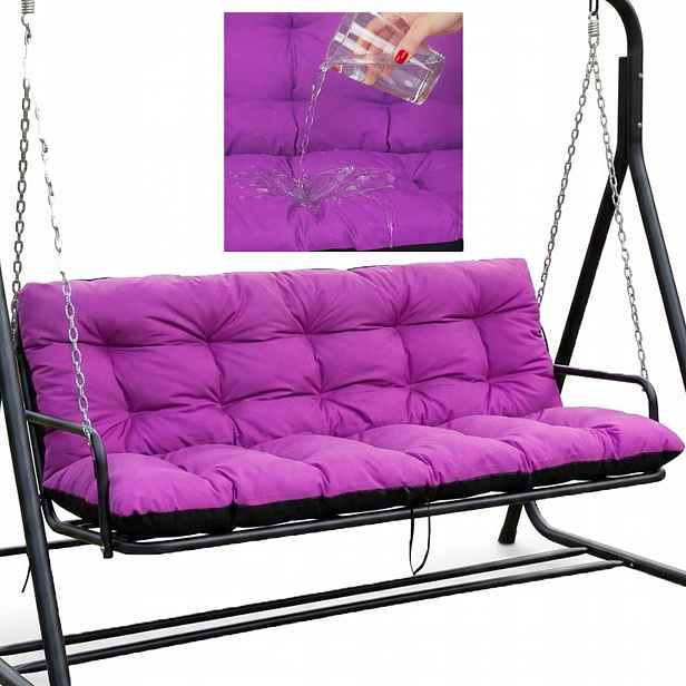 Polštář na zahradní houpačku Voděodolný 180x60x50 Fuchsie