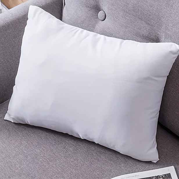 TEMU 1ks Standardní bílá vložka do polštáře 50x30cm - Moderní styl, pratelná v pračce, celoroční použití pro pohovku, autosedačky, postel a