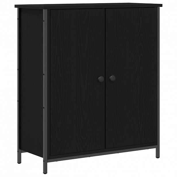 vidaXL Servírovací skříň Černý dub 70 x 30 x 80 cm Kompozitní dřevo
