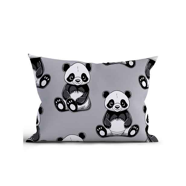 MKLuzkoviny.cz Bavlněný povlak na polštář Renforcé 50 x 70 cm - Panda