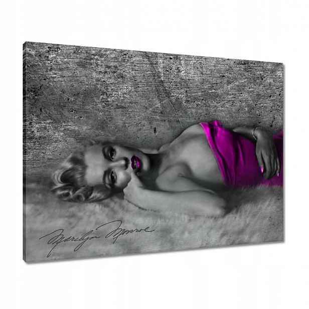 Obrazy 80x60 Růžová Marilyn Monroe