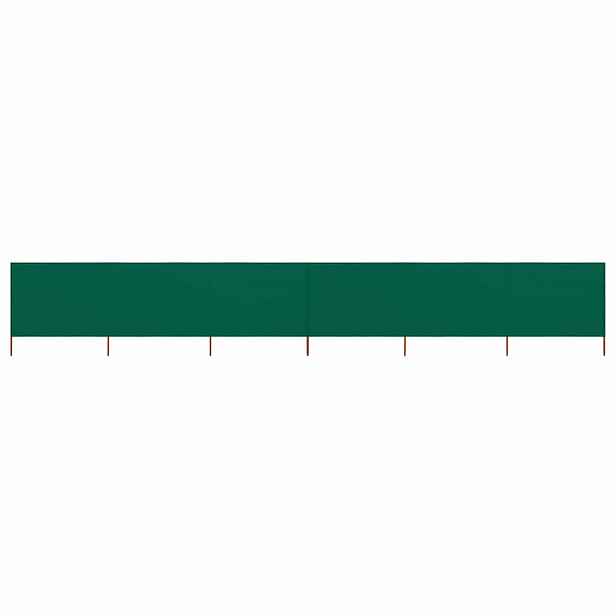 vidaXL 6dílná zástěna proti větru látková 800 x 160 cm zelená