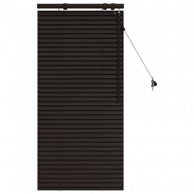 vidaXL Venet školní žaluzie Tmavě hnědá 60 x 130 cm 35 mm