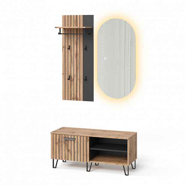 Vicco ŠATNÍ SKŘÍŇ Amber Dub Wotan 43 x 110 cm 3 díly