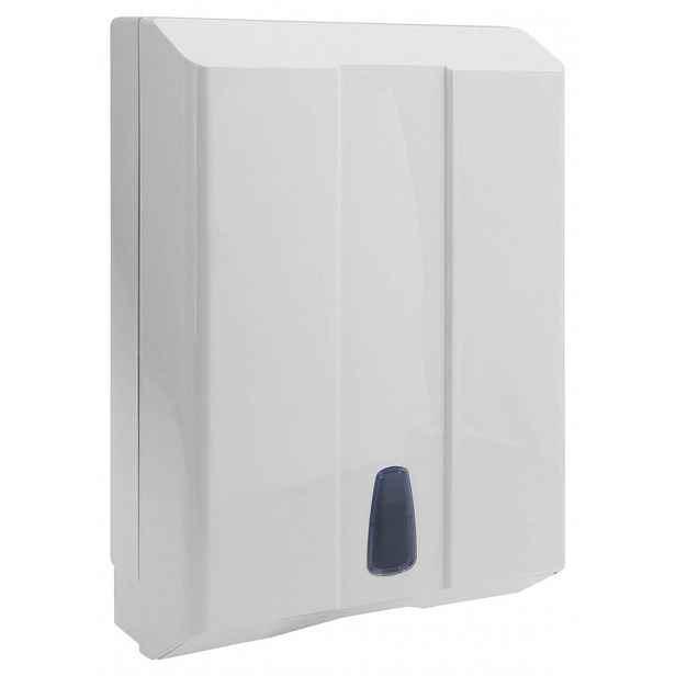 Aqualine - Zásobník na papírové ručníky 285x400x130 mm, bílá 504