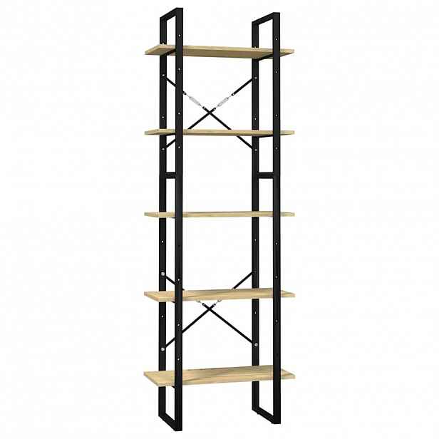 vidaXL Knihovna s 5 policemi 60 x 30 x 175 cm borové dřevo
