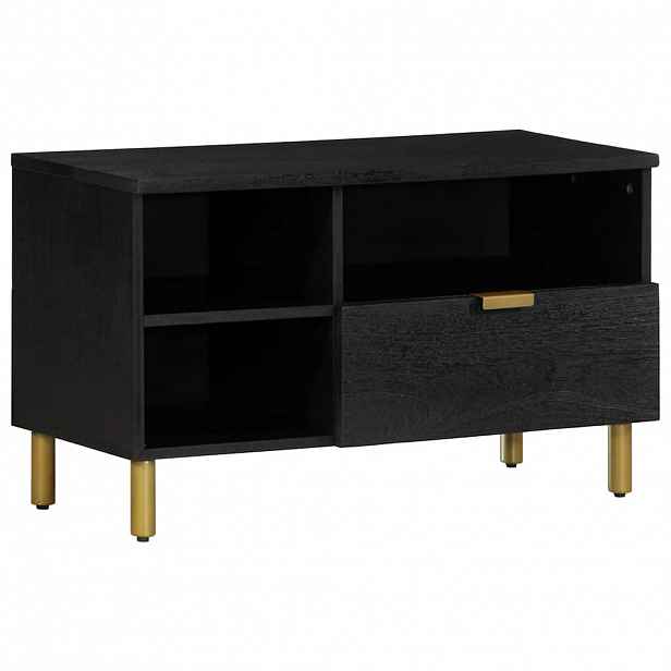 vidaXL TV skříňka černá 80 x 33 x 46 cm kompozitní dřevo