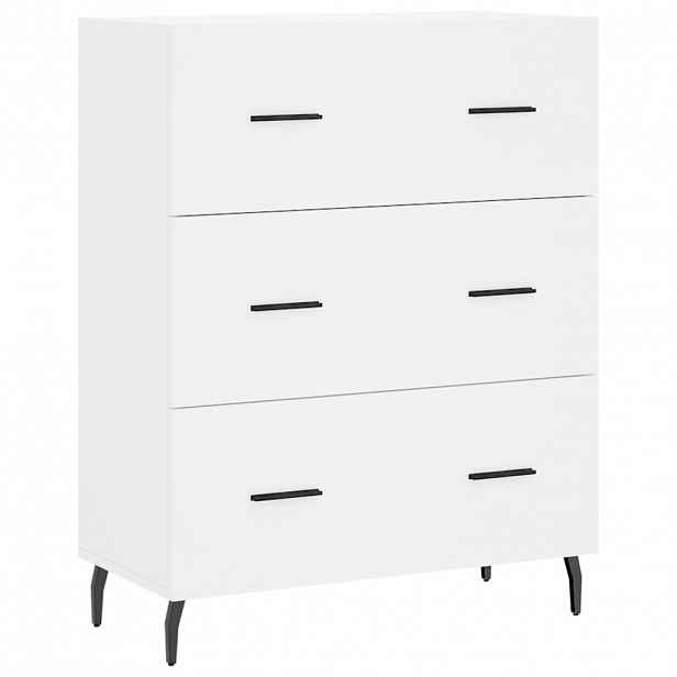 vidaXL Příborník bílý 69,5 x 34 x 90 cm kompozitní dřevo