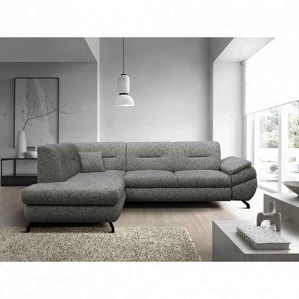 MID.YOU ROHOVÁ SEDAČKA, textil, šedá