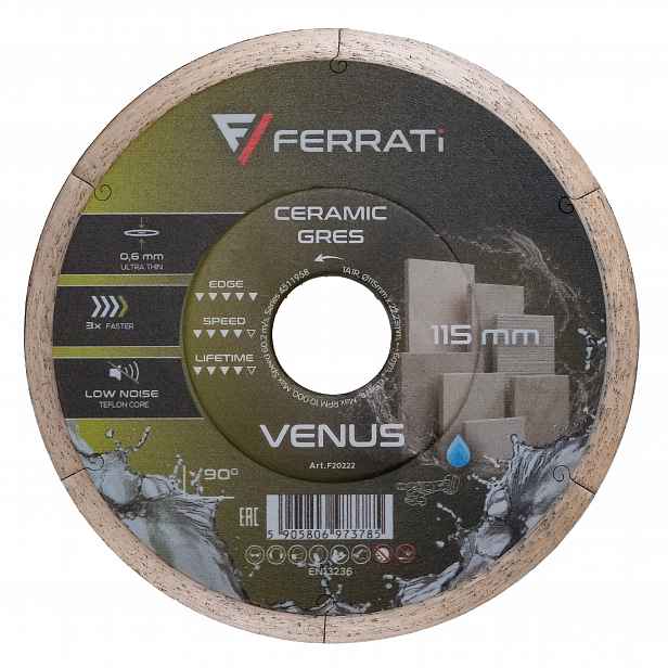 Diamantový kotouč 115 mm 0,6 mm pro keramický gres Venus FERRATi
