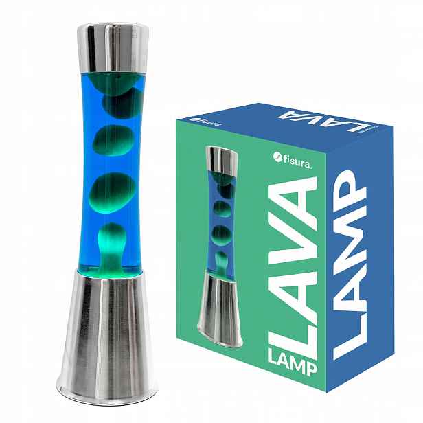 Lávová lampa Lava Lawa lampička 20459 Fisura modrá zelená magmatická