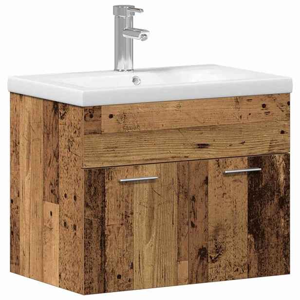 vidaXL Koupelnová skříň Staré dřevo 60 x 38,5 x 46 cm Kompozitní dřevo