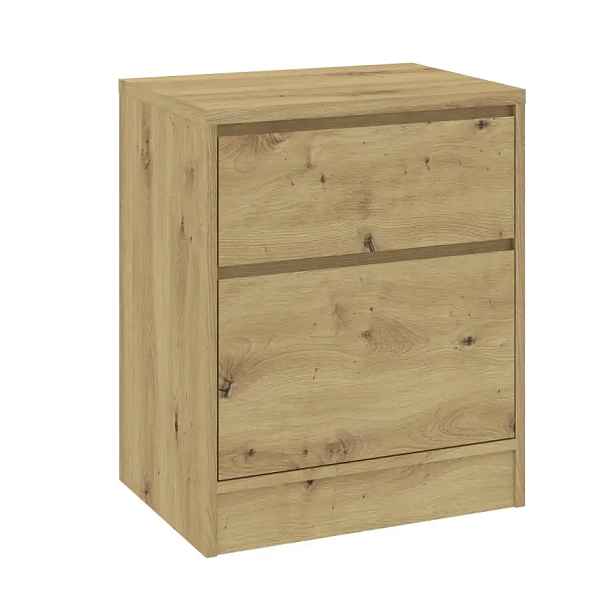 Casarredo Noční stolek se zásuvkami BURELA dub artisan