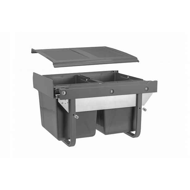 Nádoba Gtv Practi Eco, vodítko H45 450 2x15L antracit PB-45-002X15-60A