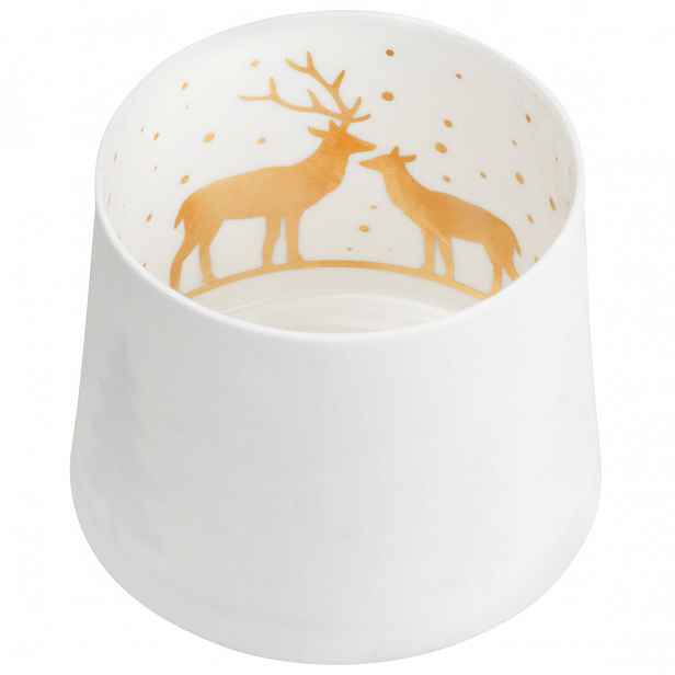 Räder Bílý porcelánový svícen HIRSCH