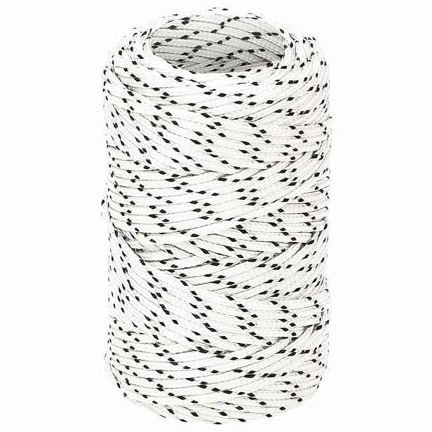vidaXL Víceúčelové užitkové lano 2 mm 25 m Bílá Polyester