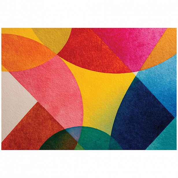 Wallarena GEOMETRICKÁ fototapeta v art deco stylu barevná 150x105 cm