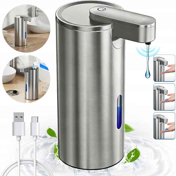 Automatický Dávkovač Mýdla 340 ML S Bezdotykovým Senzorem Bílý Do Koupelny