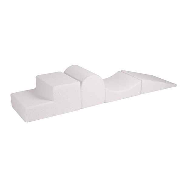 Bílé pěnové hřiště 4 ks výška 30 cm 45x193 cm – Meowbaby