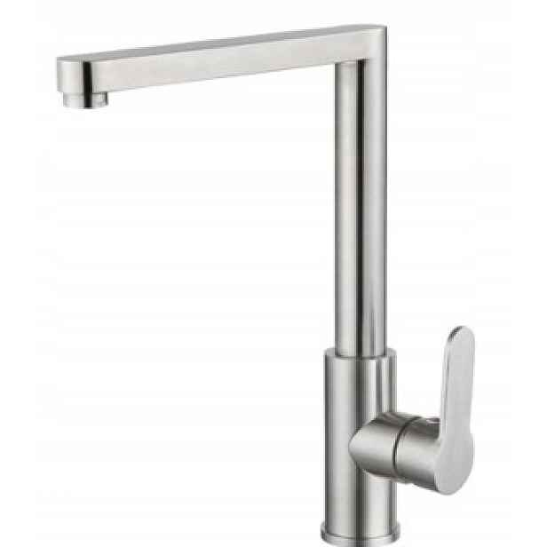 Kuchyňská Baterie Inox Kartáčovaná 320 MM S Otočným Ramínkem 360°