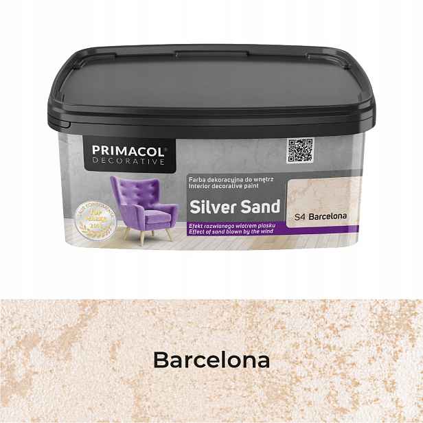 Primacol Dekorace Stříbrná Sand *barcelona* 1 L