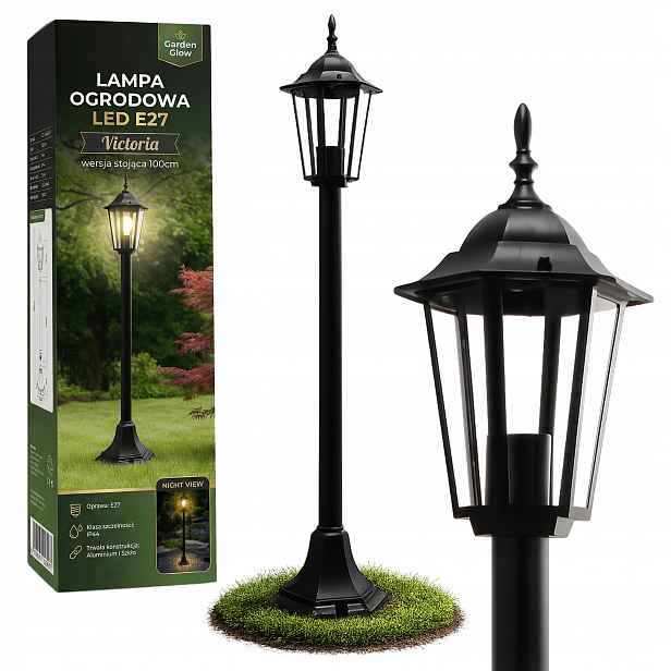 Stojací zahradní lampa sloupek 100 cm venkovní E27 Led Sloup