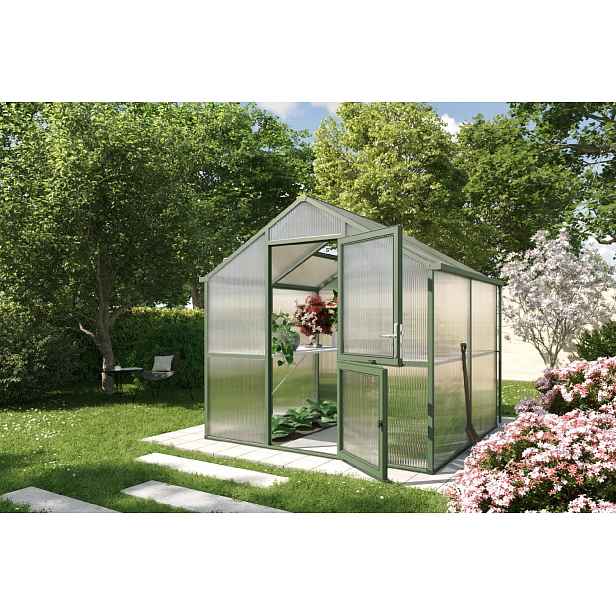 Zahradní skleník KGT Iris II 2,2 x 2,3 m, zelená