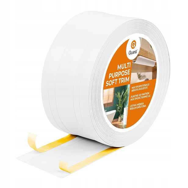 Pvc dokončovací lišta 2v1 samolepicí, bílá 110 mm, 20 m, W4