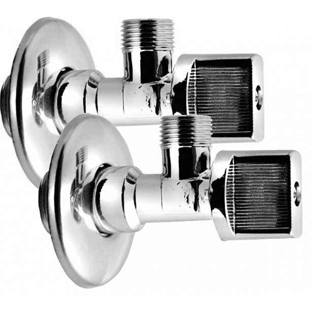 Aqualine - Sada rohových ventilů, chrom 5306