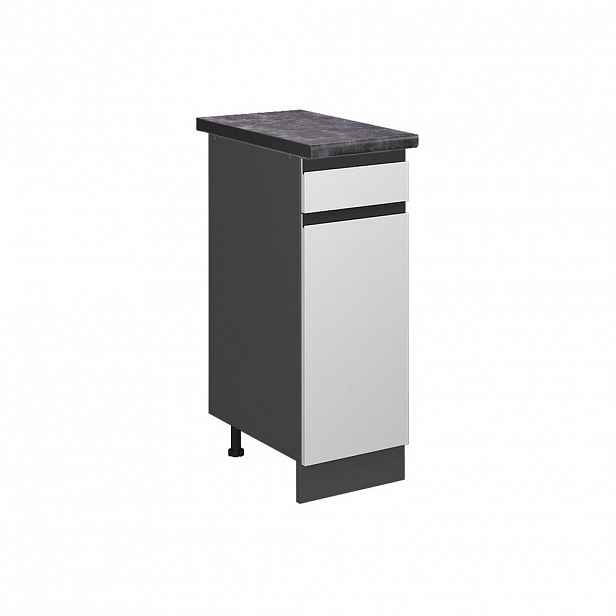 Vicco SPODNÍ SKŘÍŇKA KUCHYŇSKÉ LINKY R-Line Bílá 30 cm , PD Antracit