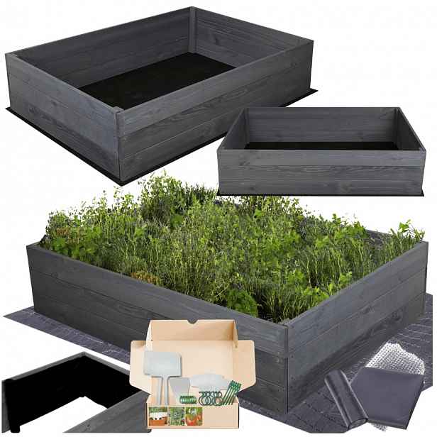 Vyvýšený záhon impregnace truhlíku zeleninový záhon květináče pařeniště 27x120x100