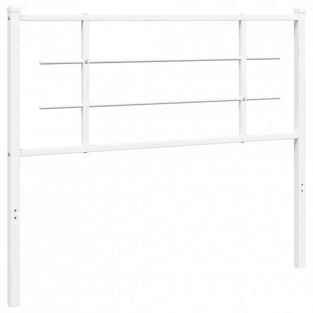 vidaXL Kovové náhradní čelo postele bílé 107 cm