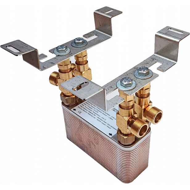 Výměník tepla s nástěnným držákem Nordic Tec 3/4'' 40 desek 15-35 kW