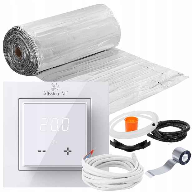 Set Vyhřívací Podložka topná Mission Air pod panely MAL-160W/m² 18m² LCD