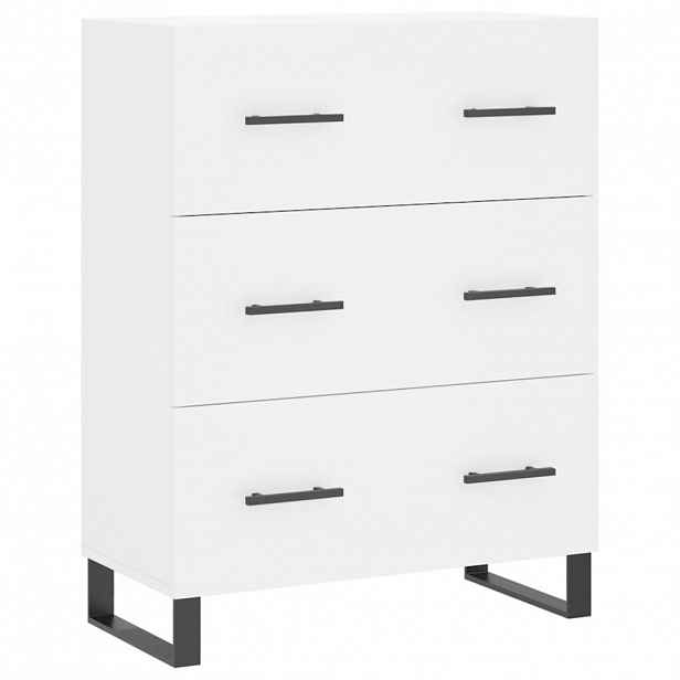 vidaXL Příborník bílý 69,5 x 34 x 90 cm kompozitní dřevo