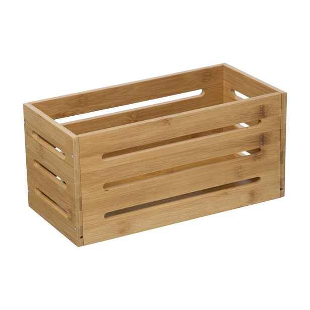 5five Simply Smart Bambusový úložný košík Space 15x31cm hnědý