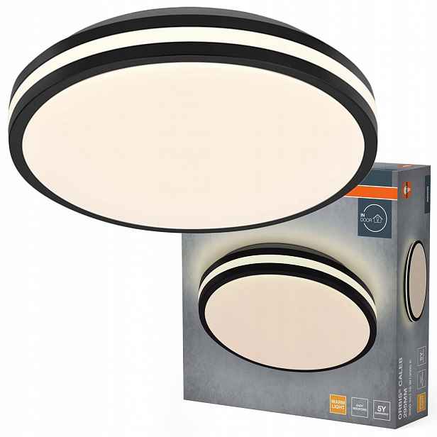 Stropní Svítidlo Led nástěnné svítidlo 16W 1000lm 3000K Teplá černá Orbis Osram