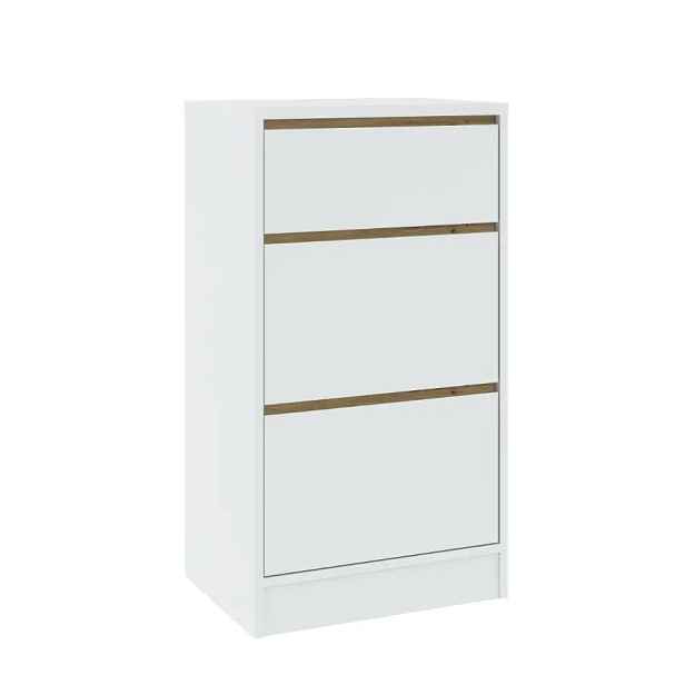Casarredo Komoda 3S BURELA bílá/dub artisan