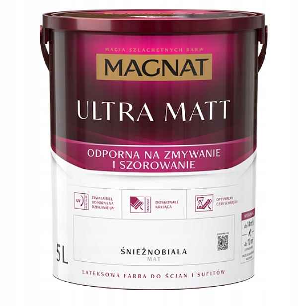 Magnat ultra matt bílý 5L