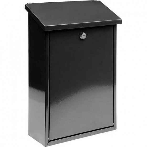 Poštovní schránka černá, 40 x 25 x 10 cm