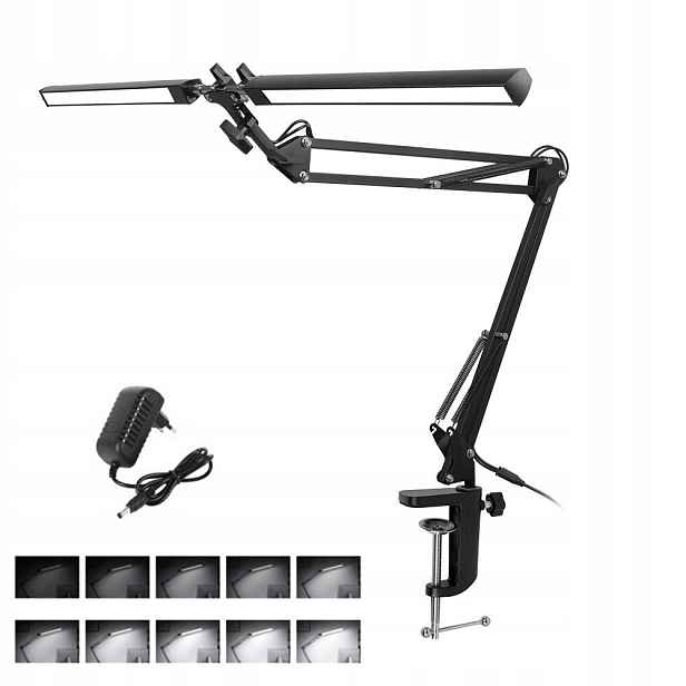 24W Kreslicí Lampa Led Stolní Lampa Dvojitá Výkonná Nabíječka