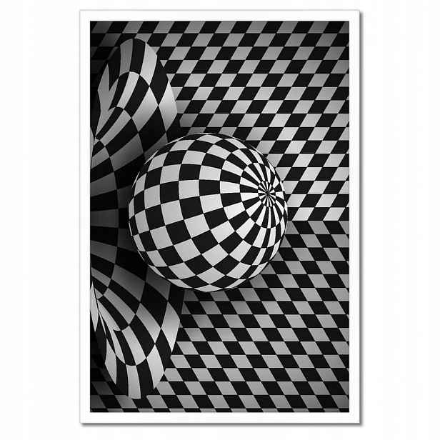 Plakáty v rámu 40x60 Abstrackja černobílá