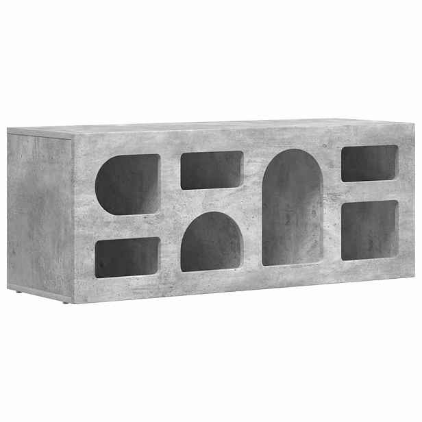 vidaXL Televizní skříň ELST 100 x 35 x 40 cm Betonově šedá