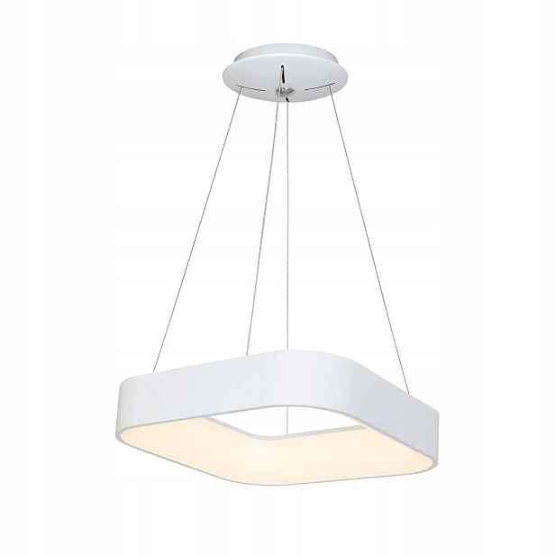 Závěsná Led lampa bílá moderní čtvercová 50 cm do obývacího pokoje 4000K Milagro