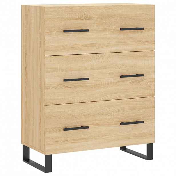 vidaXL Příborník dub sonoma 69,5 x 34 x 90 cm kompozitní dřevo